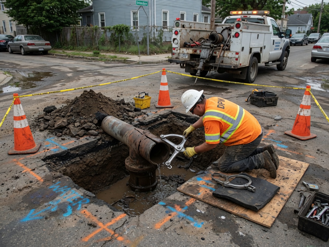 Water Line Repair in Nostrand Gardens