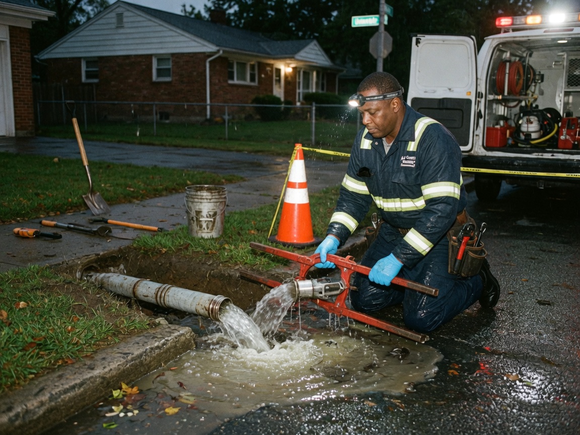 Water Line Repair in Wenwood Oaks
