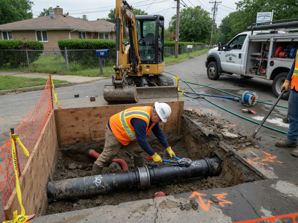 Underground Water Line Repair in Uniondale, NY