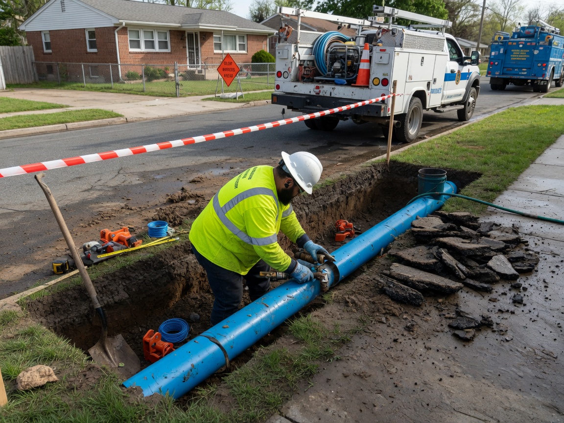 Water Service Line Repair in Uniondale, NY